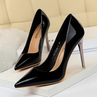 B-Tree X Glossy X Leather Heels