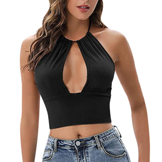 Camisole Halter X Hollow Top