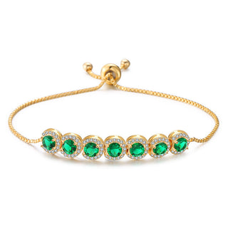 Emerald Zircon X Bracelet