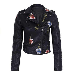 Faux Rosa X Leather Jacket