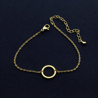 Geometric Round X Bracelet