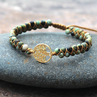 GreenWoven Stone X Bracelet