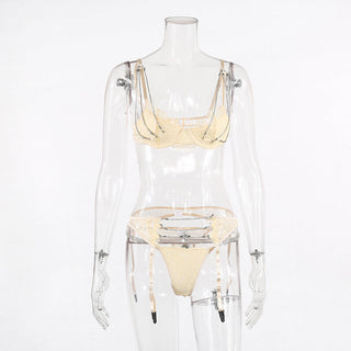 Metal chain X mesh lingerie