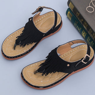 Roman Cedar Wedge X Beach Sandals