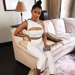 Strapless X Crop Top Trousers