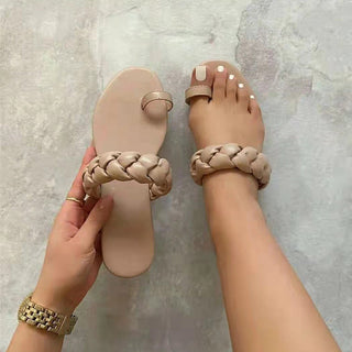 Woven Sunburst Slippers