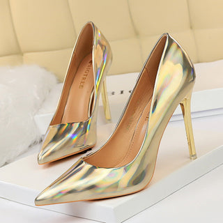 B-Tree X Glossy X Leather Heels