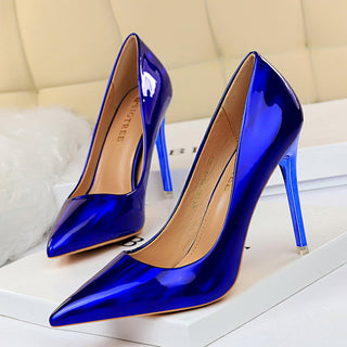 B-Tree X Glossy X Leather Heels
