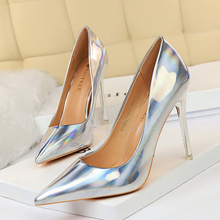 B-Tree X Glossy X Leather Heels