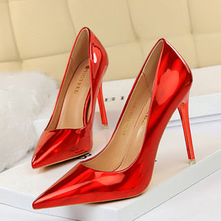 B-Tree X Glossy X Leather Heels