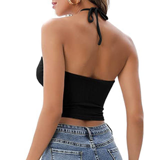 Camisole Halter X Hollow Top