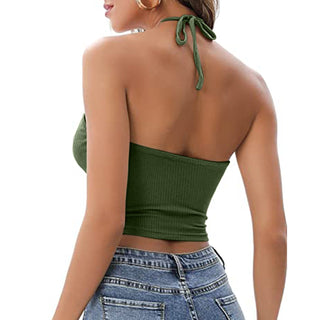 Camisole Halter X Hollow Top