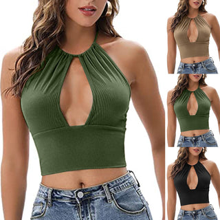 Camisole Halter X Hollow Top