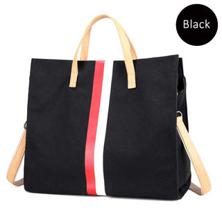 Canvas Stripe Tote Bag