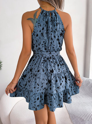 Casual Leopard X Swing Dress