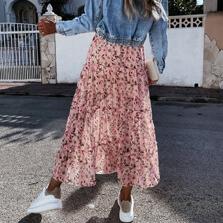 Chiffon X Floral Skirt