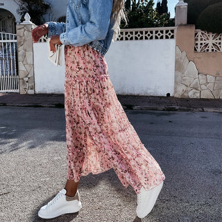 Chiffon X Floral Skirt