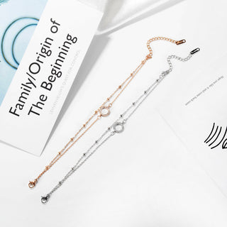 Circle Diamond X Bracelet