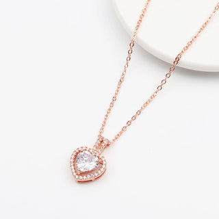 Crystal Heart X Necklace