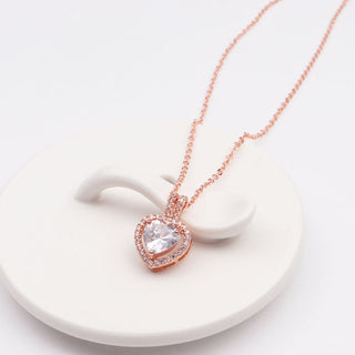 Crystal Heart X Necklace