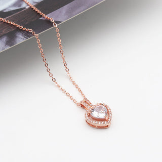 Crystal Heart X Necklace