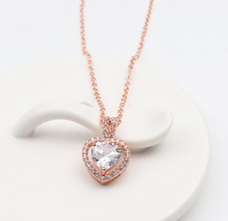 Crystal Heart X Necklace