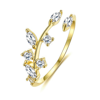 Diamond Leaves Ring