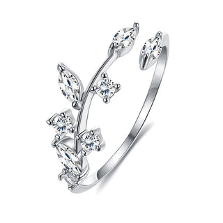 Diamond Leaves Ring