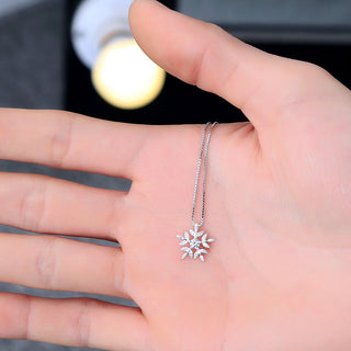 Diamond Snowflake Necklace