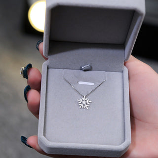 Diamond Snowflake Necklace