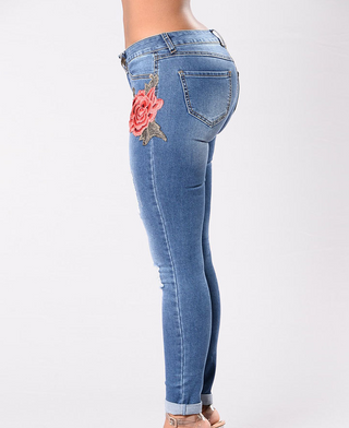 Embroidery X Rose Jeans