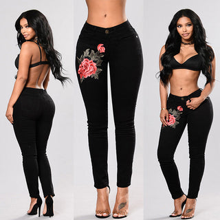 Embroidery X Rose Jeans