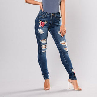 Embroidery X Rose Jeans