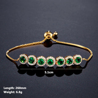Emerald Zircon X Bracelet