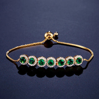 Emerald Zircon X Bracelet