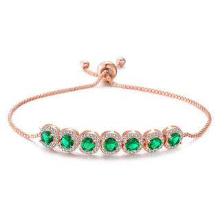 Emerald Zircon X Bracelet