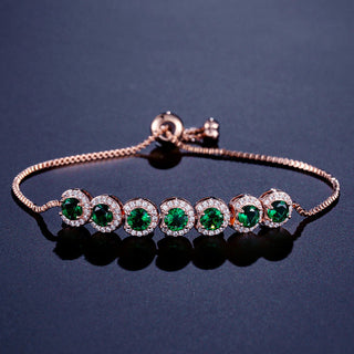 Emerald Zircon X Bracelet
