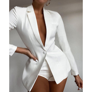 Fashionable X Multicolor Lapel Blazer