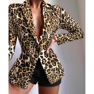 Fashionable X Multicolor Lapel Blazer