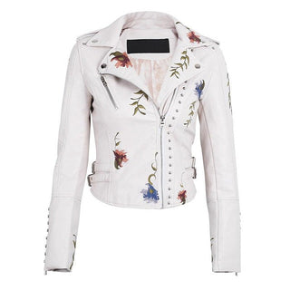 Faux Rosa X Leather Jacket