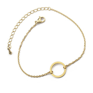 Geometric Round X Bracelet