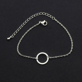 Geometric Round X Bracelet
