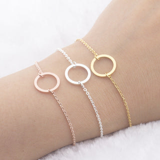 Geometric Round X Bracelet