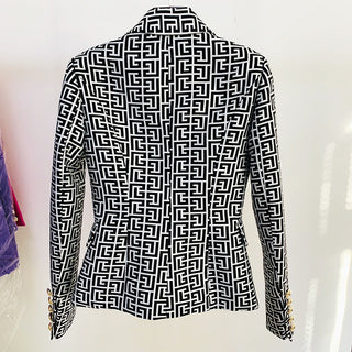 Geometric X Jacquard X Blazer