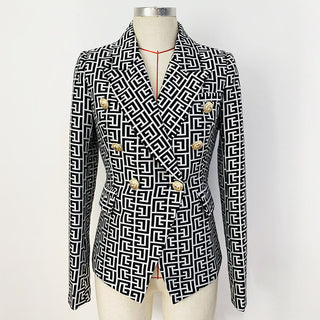 Geometric X Jacquard X Blazer