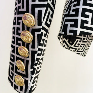 Geometric X Jacquard X Blazer