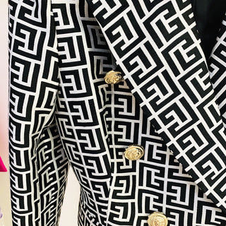 Geometric X Jacquard X Blazer