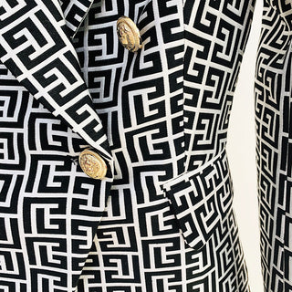 Geometric X Jacquard X Blazer