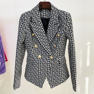 Geometric X Jacquard X Blazer