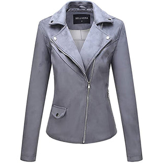 Giolshon Autum X Flowers Leather Jacket